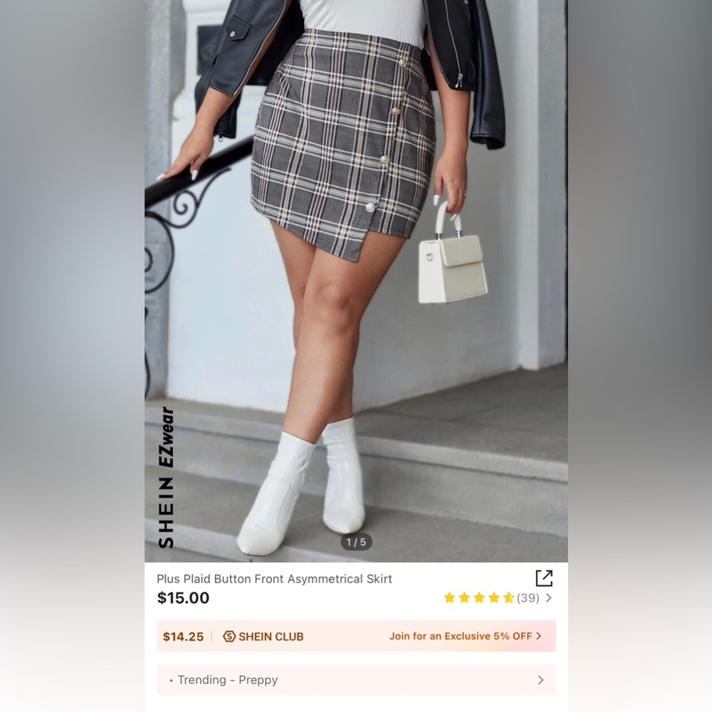 Plaid skirt